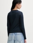 adidas Originals блуза с дълги ръкави дамска тъмносиня KC9203