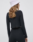 adidas Originals Блуза с дълги ръкави Trefoil Moments HE6905 дамска в черно с поло