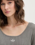 adidas Originals боди дамско от памук с еластан сиво KE1121