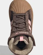 adidas Originals боти с връзки за деца SUPERSTAR WINTER TREK розови от кожа KH9795