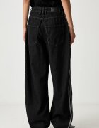 adidas Originals дънки дамски Barrel черни KQ6474