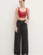 adidas Originals Дънки DENIM ZIP PANT в черно JX9211