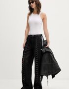 adidas Originals Дънки прави дамски черни KS3878