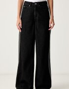 adidas Originals дънки wide leg дамски черни KQ6469