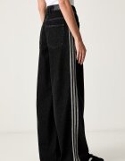 adidas Originals дънки wide leg дамски черни KQ6469