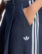 adidas Originals дънки wide leg дамски Denim Pleats сини LE8302