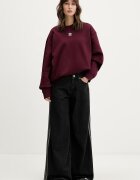 adidas Originals дънки wide leg дамски Firebird черни KD2905