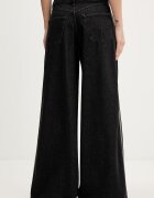 adidas Originals дънки wide leg дамски Firebird черни KD2905