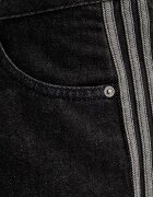adidas Originals дънки wide leg дамски Firebird черни KD2905