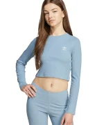 adidas Originals Детска блуза с дълги ръкави в синьо JW2599