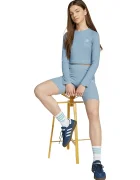 adidas Originals Детска блуза с дълги ръкави в синьо JW2599
