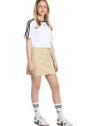 adidas Originals Детска памучна пола в бежово къса със стандартна кройка JY2747