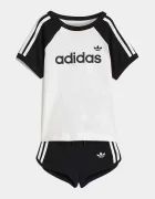 adidas Originals Детски памучен комплект в бяло KD1055