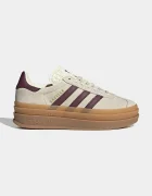 adidas Originals GAZELLE BOLD маратонки за деца от кожа бежови KI4559