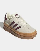 adidas Originals GAZELLE BOLD маратонки за деца от кожа бежови KI4559