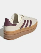 adidas Originals GAZELLE BOLD маратонки за деца от кожа бежови KI4559