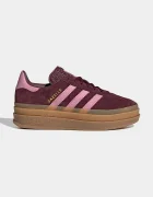 adidas Originals GAZELLE BOLD маратонки за деца от велур бордо обувки с платформа KK2729