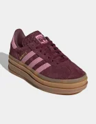 adidas Originals GAZELLE BOLD маратонки за деца от велур бордо обувки с платформа KK2729