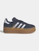 adidas Originals GAZELLE BOLD маратонки за деца от велур тъмносини KJ2429
