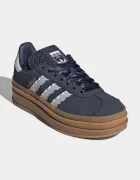 adidas Originals GAZELLE BOLD маратонки за деца от велур тъмносини KJ2429