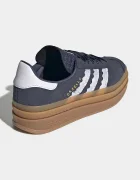 adidas Originals GAZELLE BOLD маратонки за деца от велур тъмносини KJ2429