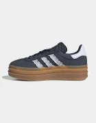 adidas Originals GAZELLE BOLD маратонки за деца от велур тъмносини KJ2429