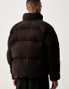 adidas Originals капитонирано яке мъжко от джинс Corduroy Puffer кафяво KS4159