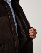 adidas Originals капитонирано яке мъжко от джинс Corduroy Puffer кафяво KS4159