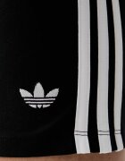 adidas Originals къс клин дамски от памук с еластан черен с висока талия KD7966