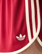adidas Originals къс панталон тип анцуг дамски червен с висока талия KS9858