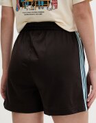 adidas Originals къс панталон тип анцуг дамски кафяв с висока талия KQ6521