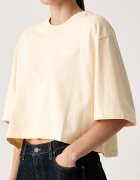 adidas Originals къс топ дамски от памук Essentials жълт KR3594