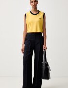 adidas Originals къс топ дамски с памук Heather жълт KS9955