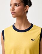 adidas Originals къс топ дамски с памук Heather жълт KS9955