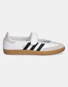 adidas Originals Кожени балеринки Samba Jane в бяло JR1402