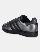 adidas Originals Кожени маратонки Superstar II в черно IH1598