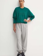 adidas Originals Памучен спортен панталон Essential в сиво с меланжов десен IY4988
