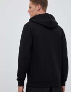 adidas Originals Памучен суичър Classics Trefoil Hoodie в черно с качулка принт IM4489