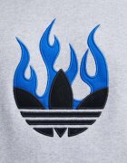 adidas Originals Памучен суичър в сиво с качулка с меланжов десен IS2947