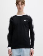 adidas Originals Памучна блуза с дълги ръкави в черно с изчистен дизайн KE3546