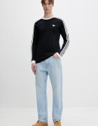 adidas Originals Памучна блуза с дълги ръкави в черно с изчистен дизайн KE3546