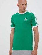 adidas Originals Памучна тениска Adicolor Classics 3-Stripes Tee в зелено с принт IM0410