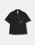 adidas Originals Памучна тениска с яка Graphic Lo Sh