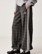 adidas Originals панталон дамски Advanced Archive кафяв с висока талия LG3958