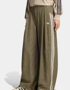 adidas Originals панталон дамски Checks зелен с висока талия LE8308