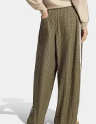 adidas Originals панталон дамски Checks зелен с висока талия LE8308