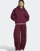 adidas Originals панталон дамски Firebird Barrel бордо с висока талия LF1060