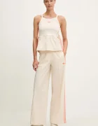 adidas Originals Панталон Wideleg Pant в бежово със стандартна кройка с висока талия KC0675