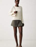 adidas Originals плисирана пола зелена с изчистена шарка KR7077