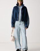 adidas Originals преходно яке дамско от деним Firebird синьо KT4232